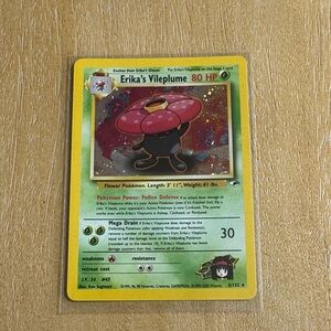 2000 Gym Heroes Erika's Vileplume Holo Pokemon Card